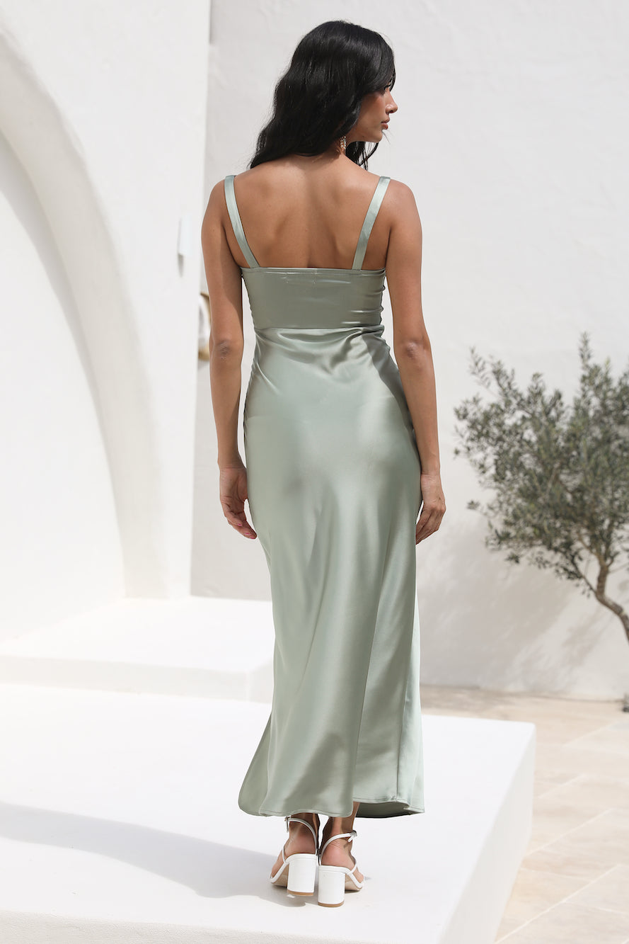 Late Nights Maxi Dress Green
