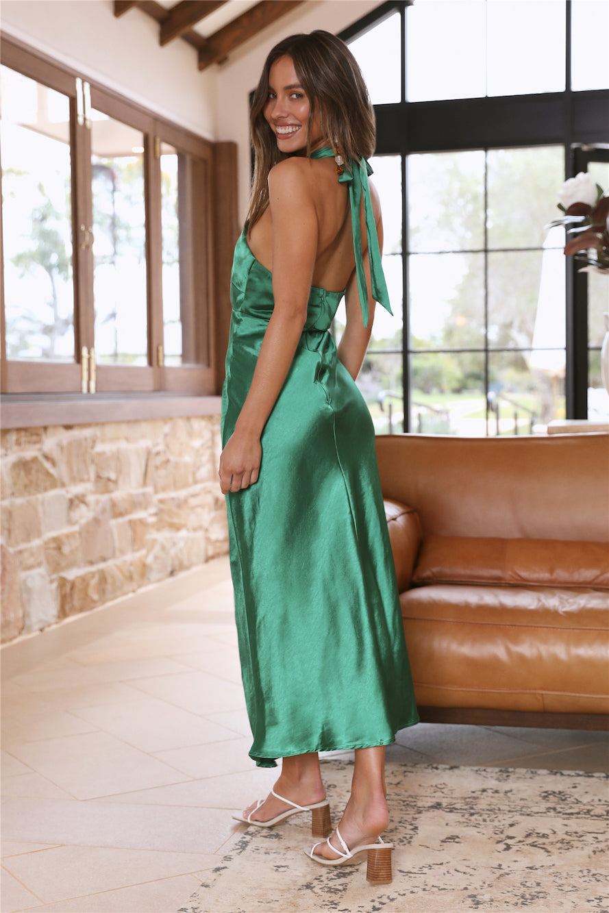 Eternal Days Maxi Dress Green