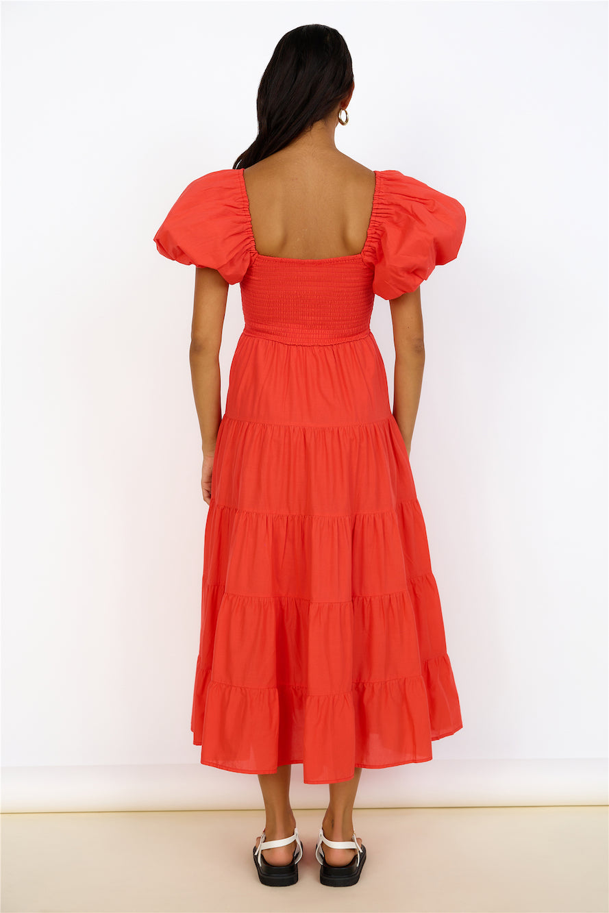 Adela Maxi Dress Red