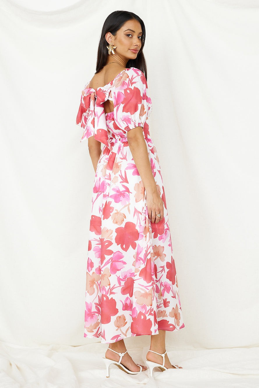 Sugar Rush Midi Dress Pink