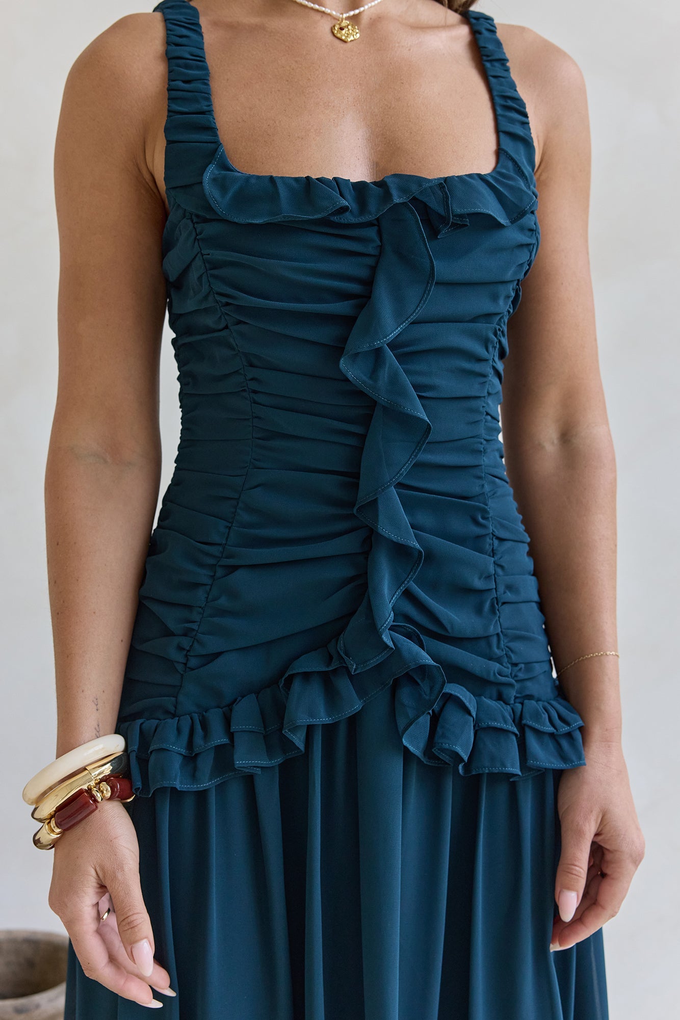 Shoreline Luxe Maxi Dress Green