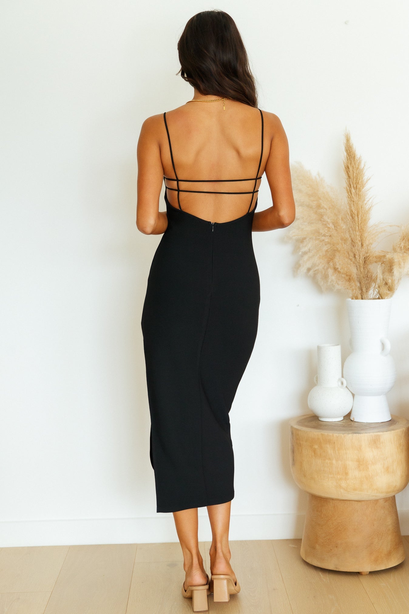 So Far Away Maxi Dress Black