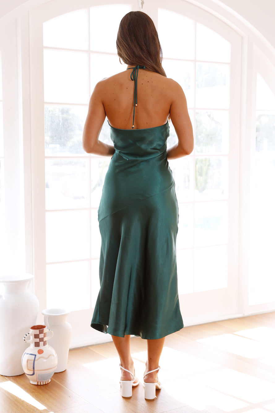 Eastern Skies Maxi Dress Forest Green