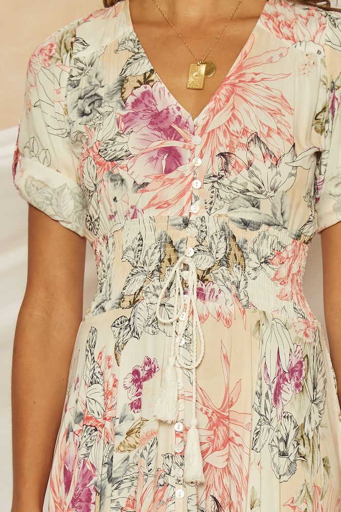 Salmon Bay Maxi Dress Beige