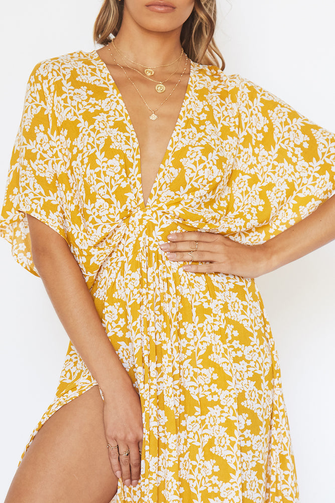 Phoenix Maxi Dress Mustard
