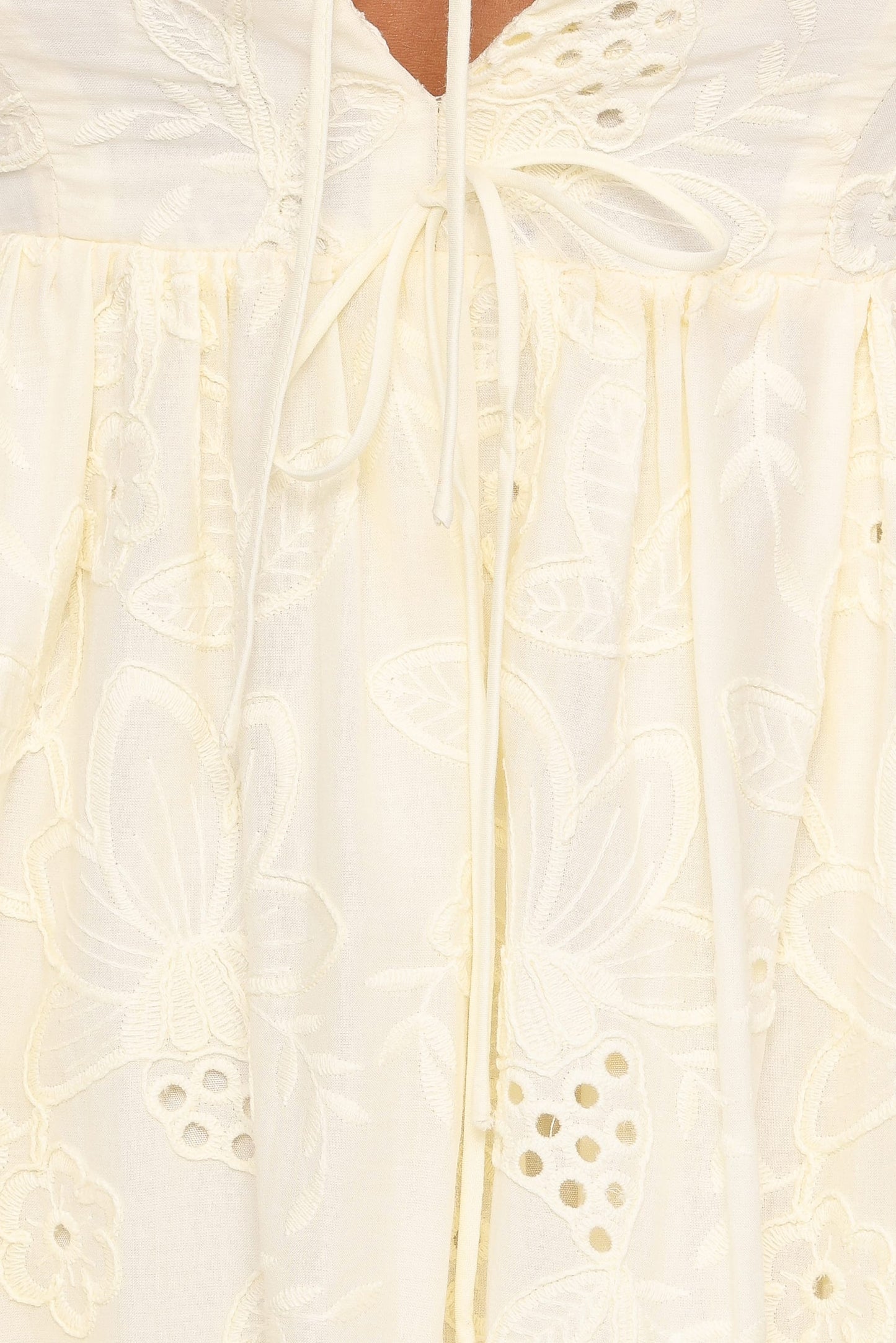 Karla Maxi Dress - Butter Yellow Broderie