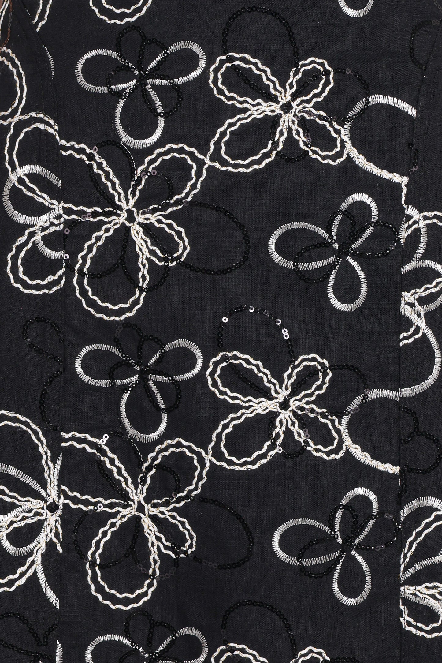 Loven Midi Dress - Black/White