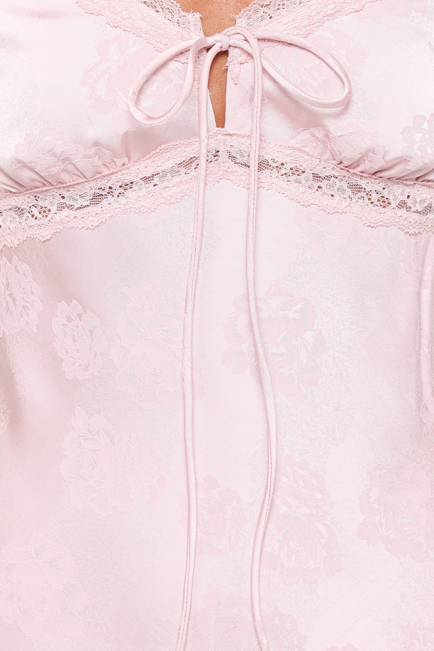 Melita Lace Maxi Dress - Pink