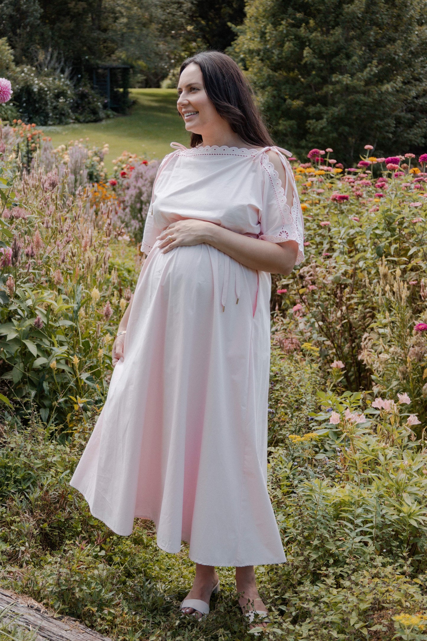 Nellie Midi Dress - Petal Pink
