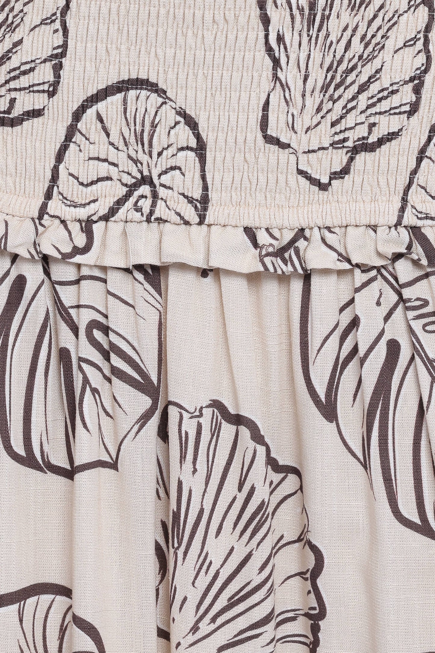 Parkway Maxi Dress - Cream Shells