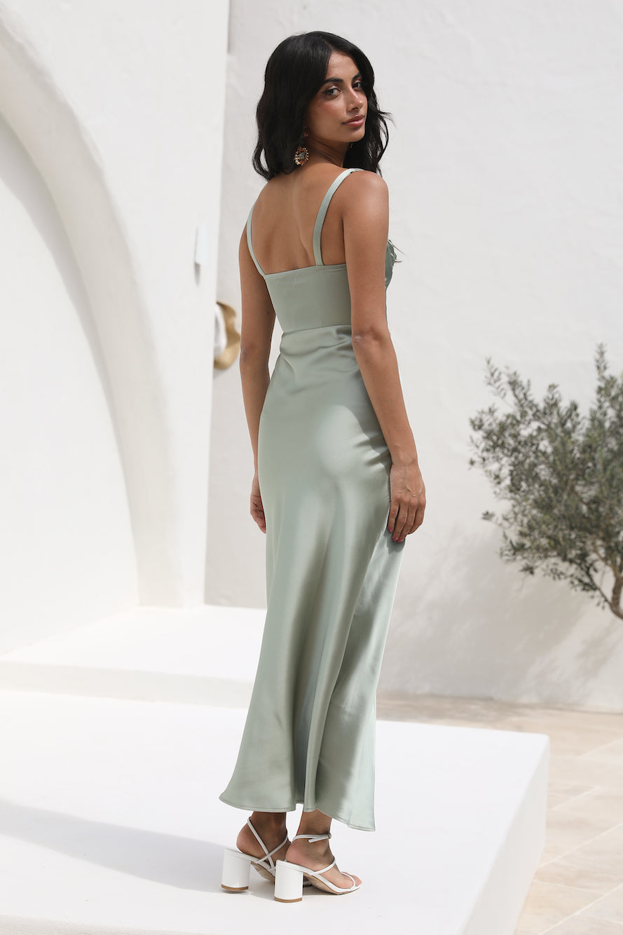 Late Nights Maxi Dress Green