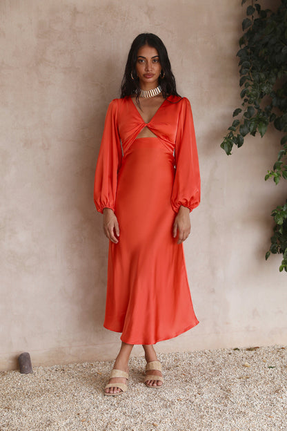 City Lights Maxi Dress Orange