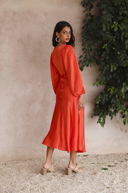 City Lights Maxi Dress Orange