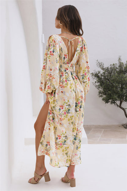 Shining Bright Maxi Dress Yellow