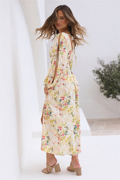 Shining Bright Maxi Dress Yellow