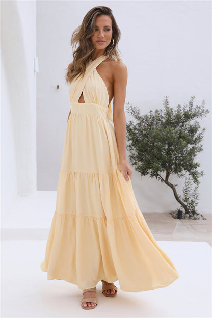 Sun Glare Maxi Dress Yellow