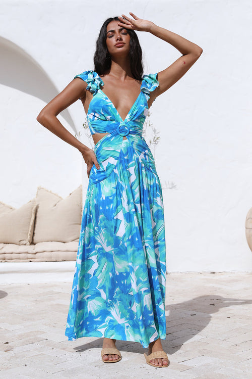 From Heaven Maxi Dress Blue