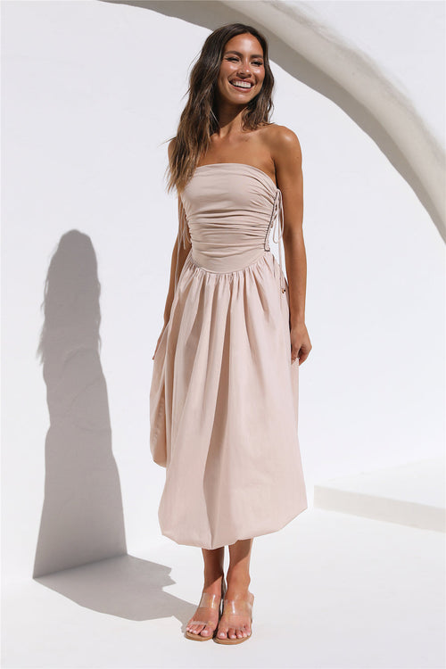 No Change Maxi Dress Beige