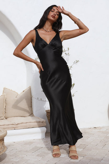 Just With You Maxi Dress Black