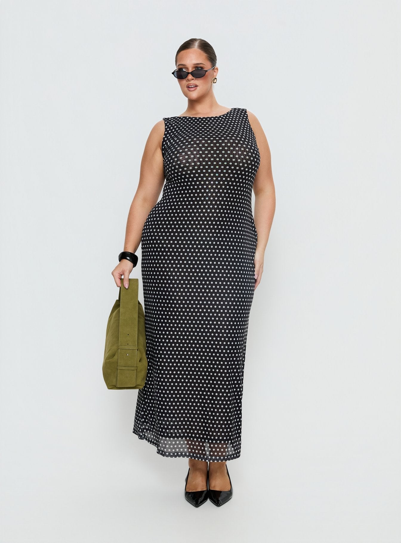 Top Of Mind Maxi Dress Black Curve