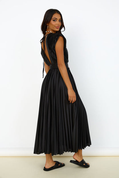 Iridescent Nights Maxi Dress Black