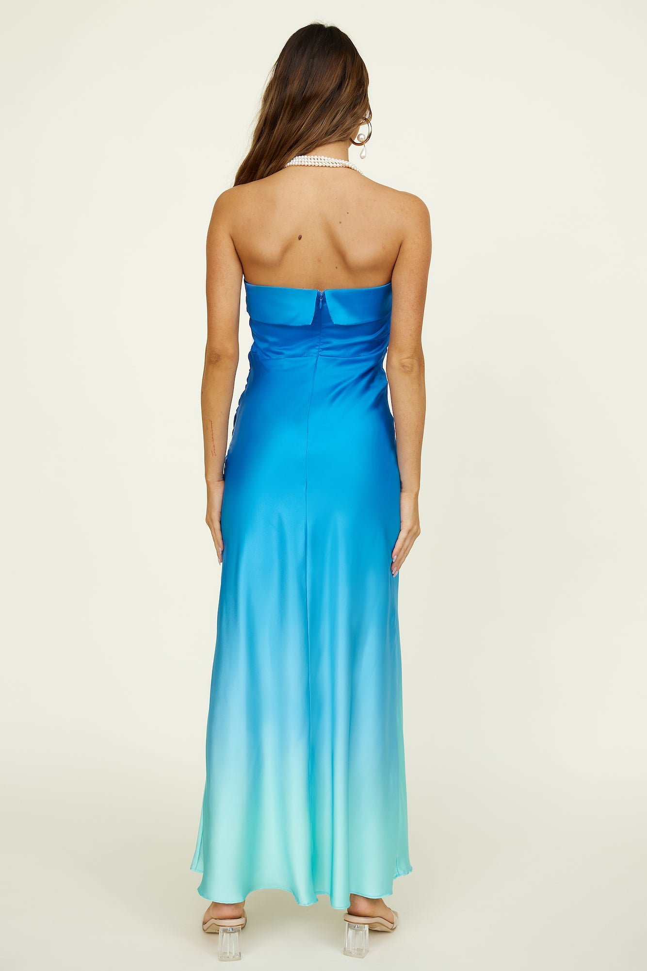 Last Goodbye Maxi Dress Blue