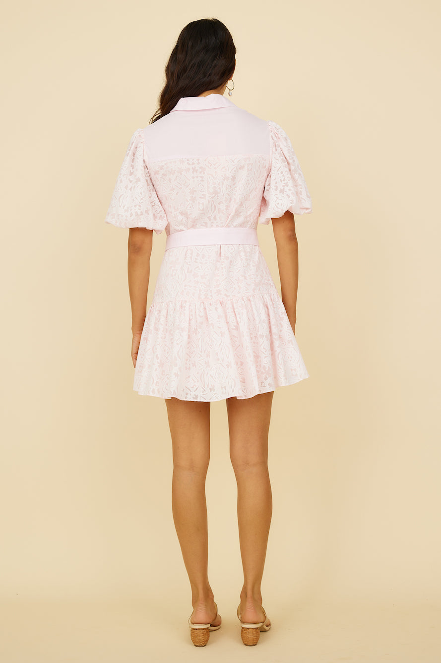 Against The Tides Dress Pink