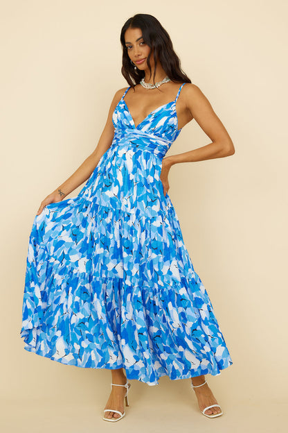 Blissful Memories Maxi Dress Blue