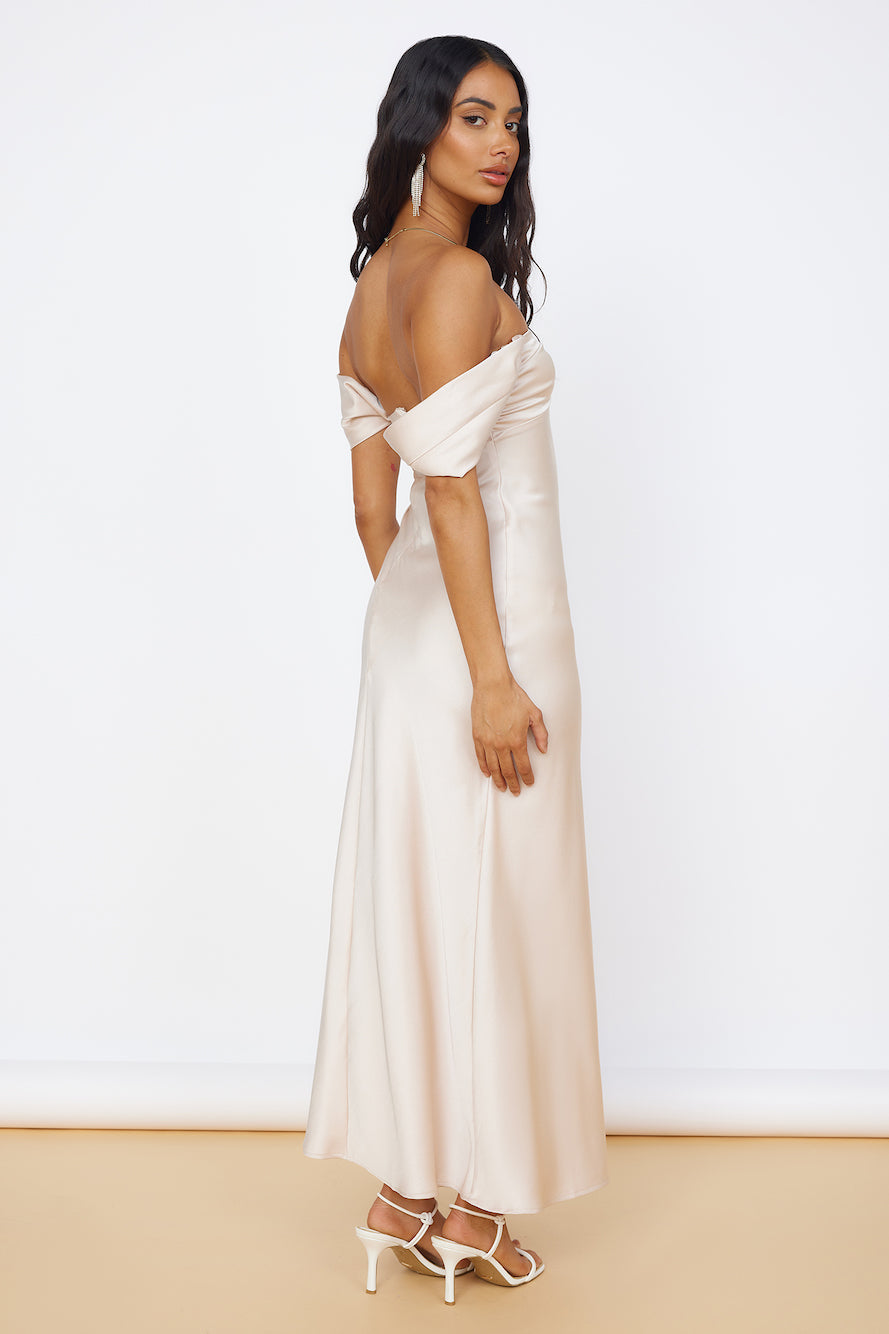 Sunny Reflections Maxi Dress Champagne