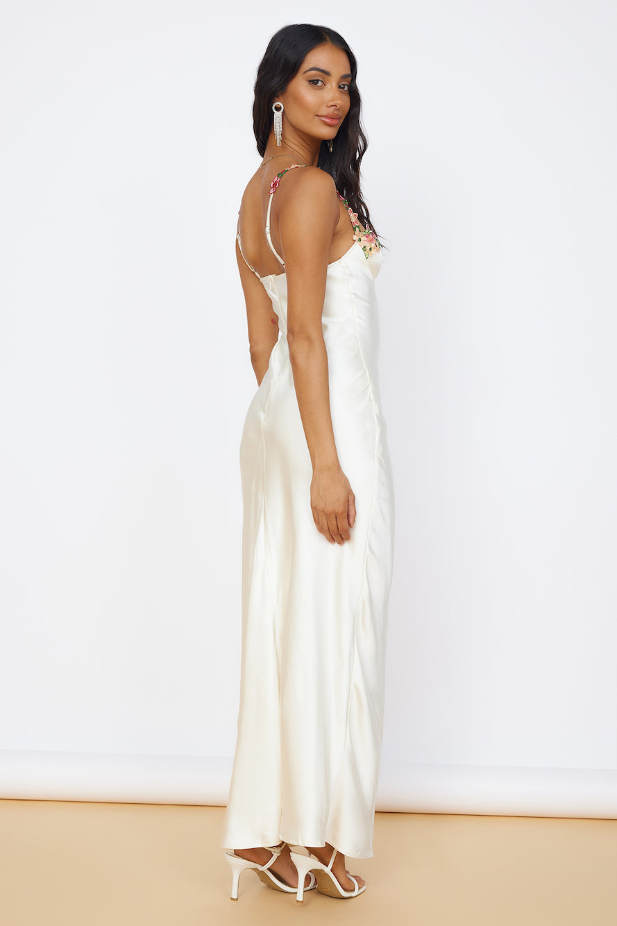 Magnetic Forces Maxi Dress White