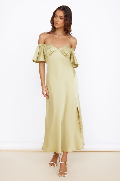 Aurora Skies Maxi Dress Green