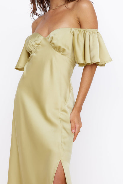 Aurora Skies Maxi Dress Green