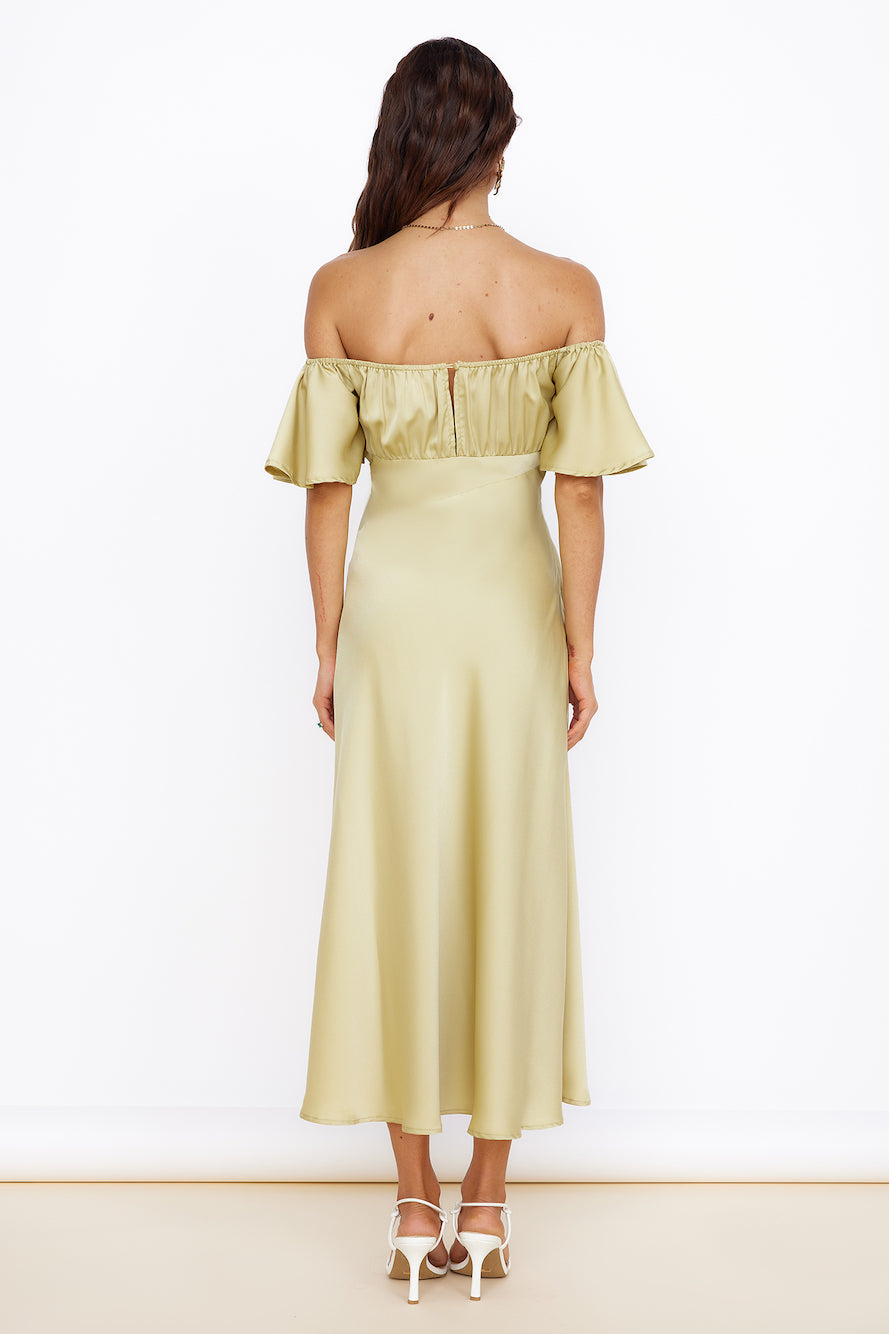 Aurora Skies Maxi Dress Green