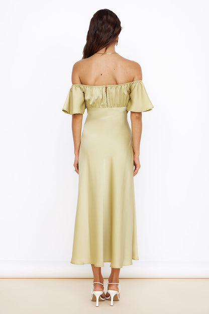 Aurora Skies Maxi Dress Green
