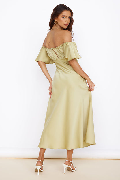 Aurora Skies Maxi Dress Green