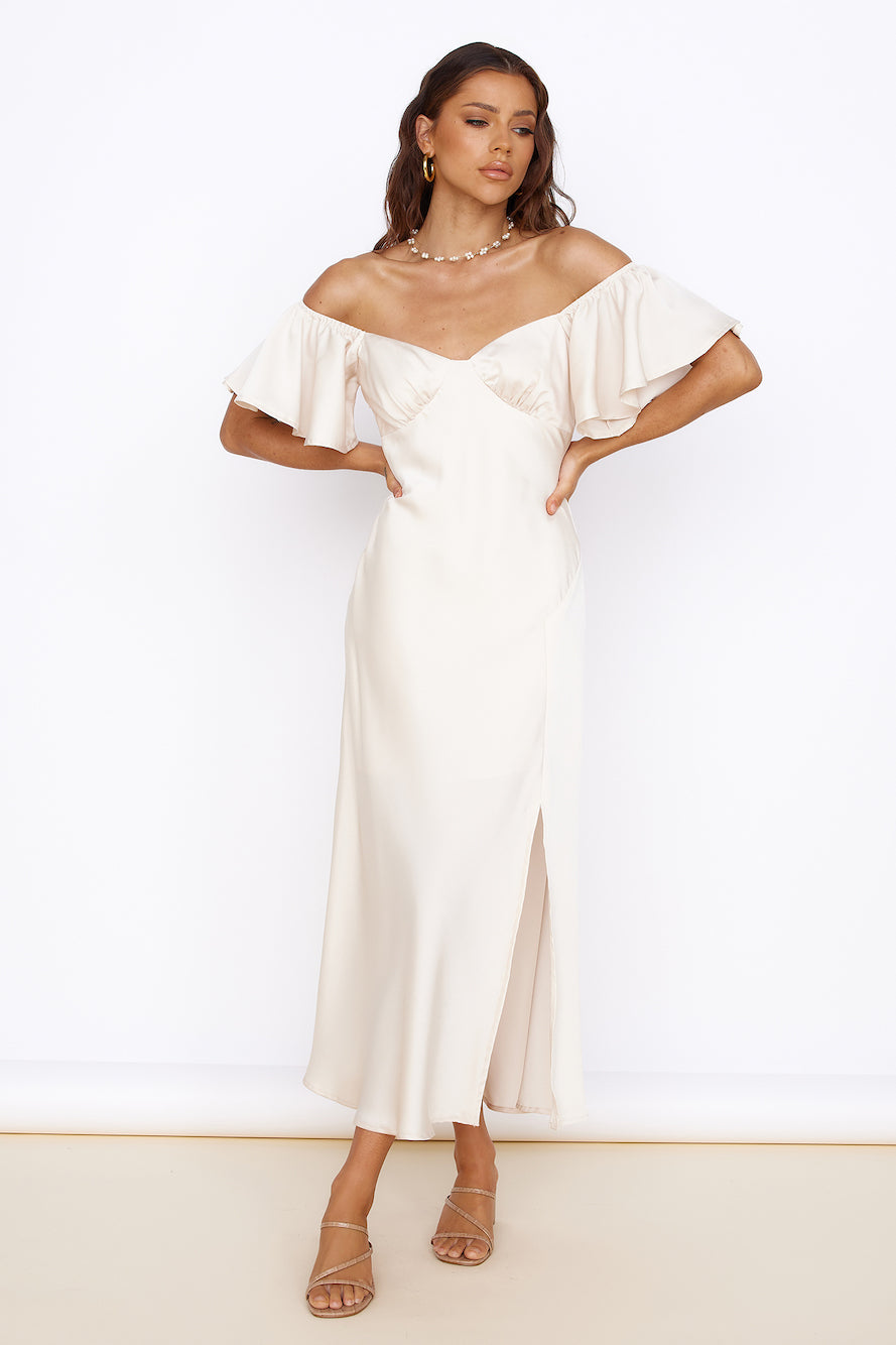 Aurora Skies Maxi Dress Cream
