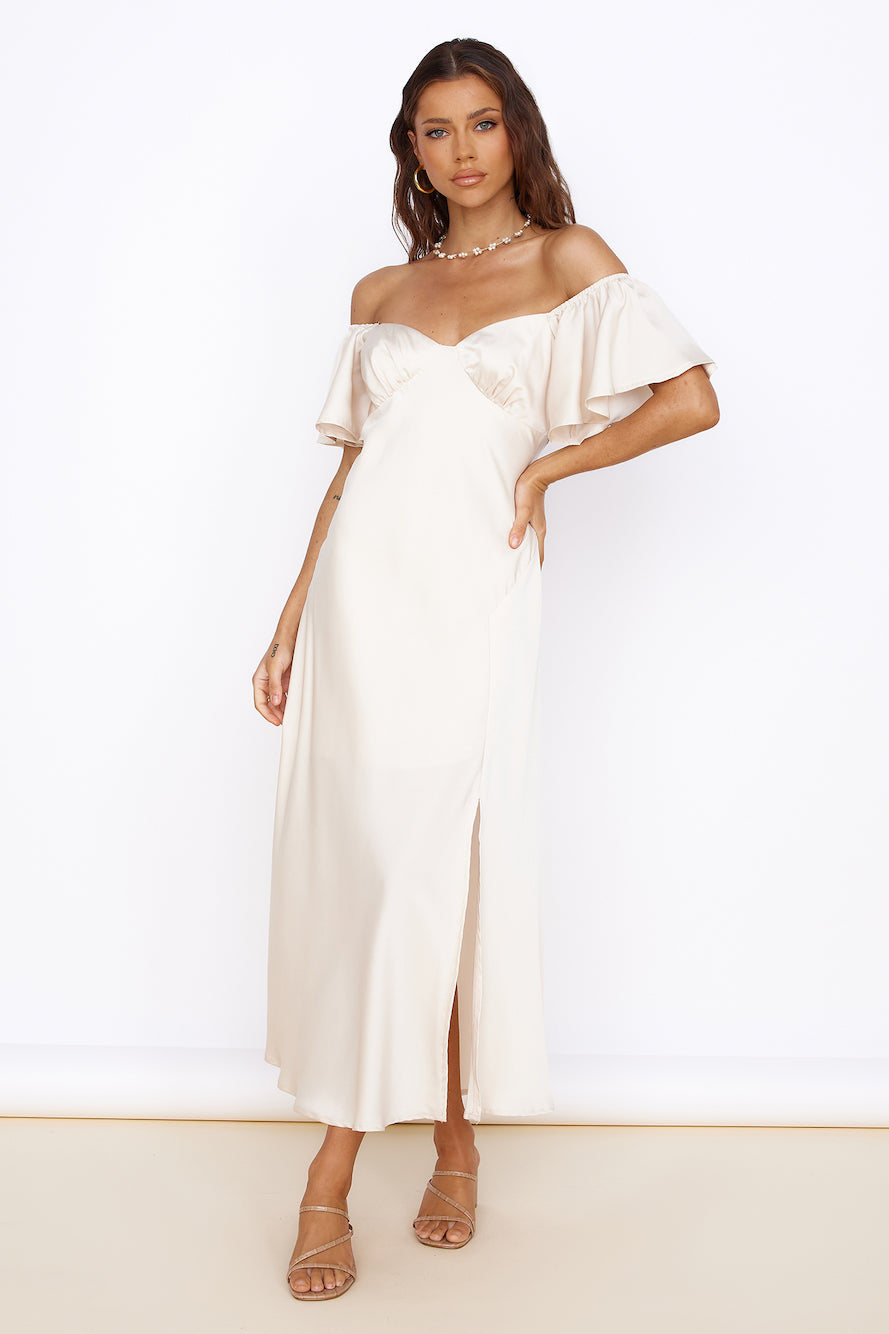 Aurora Skies Maxi Dress Cream