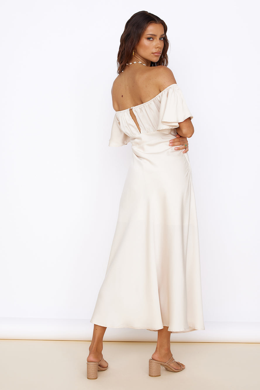 Aurora Skies Maxi Dress Cream
