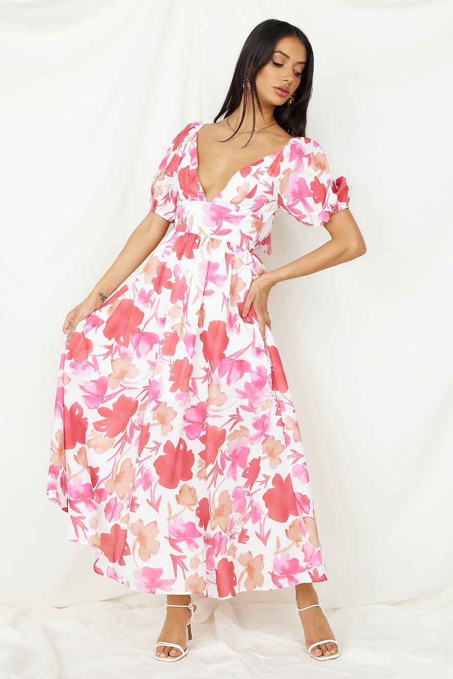 Sugar Rush Midi Dress Pink