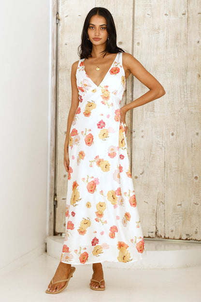 Apricot Dream Maxi Dress Floral