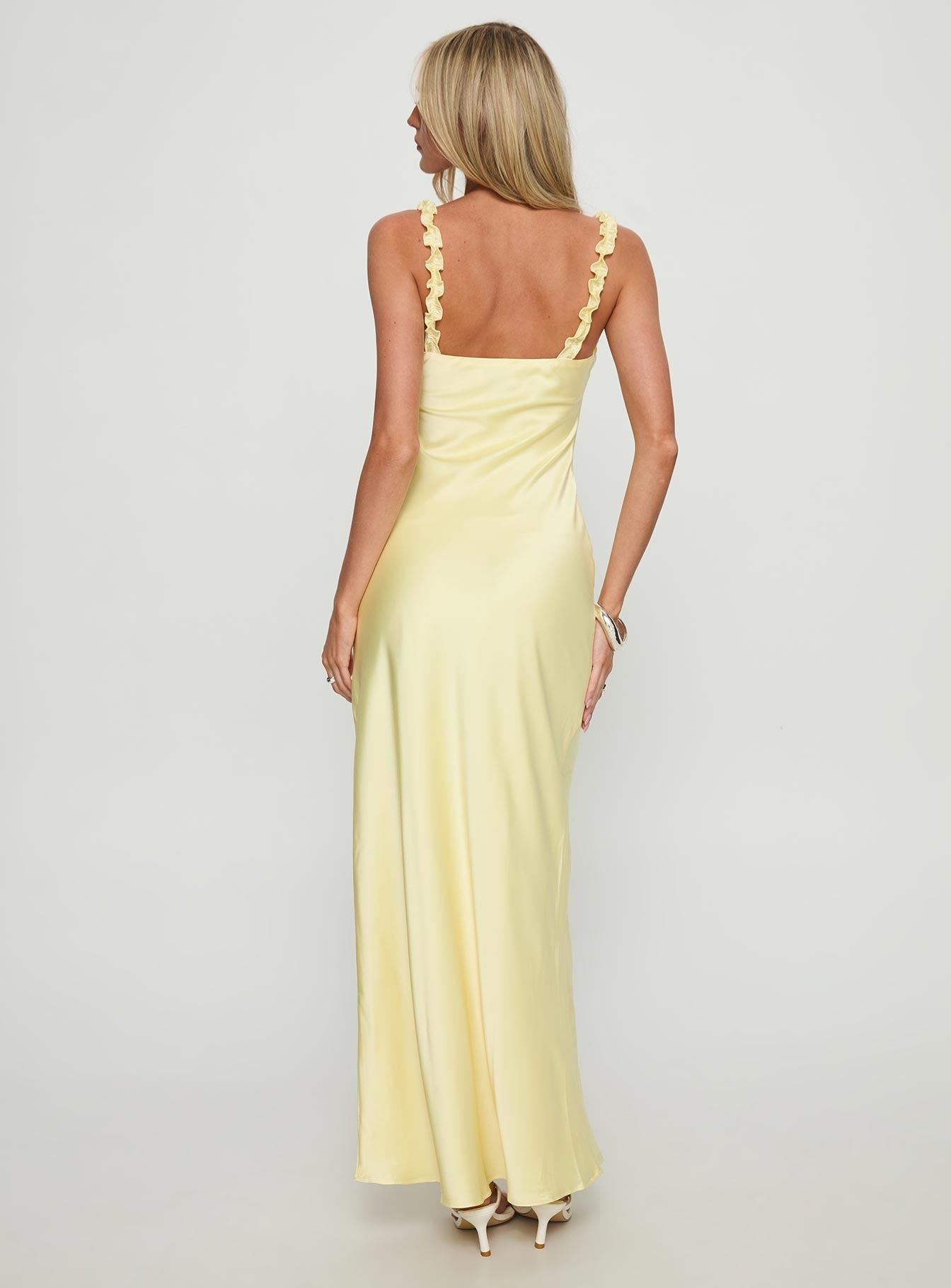 Everlea Frill Maxi Dress Yellow