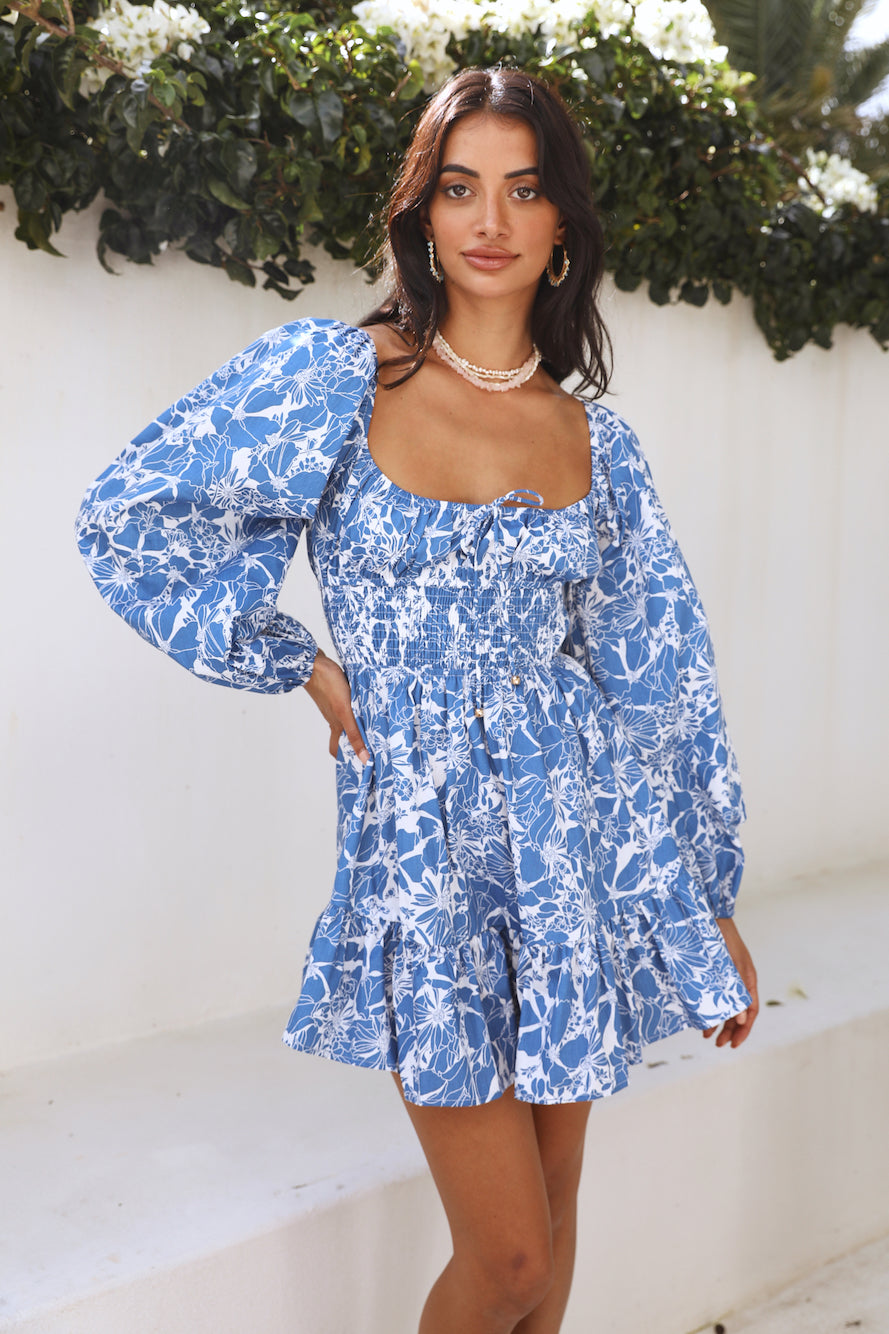 Chasing The Wind Dress Blue