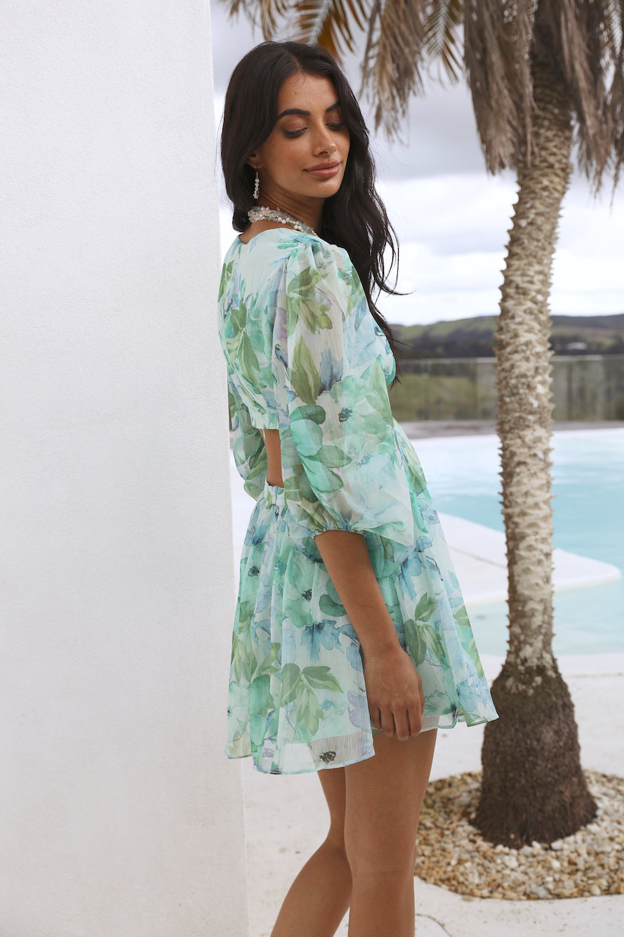 Sweeter Times Dress Green