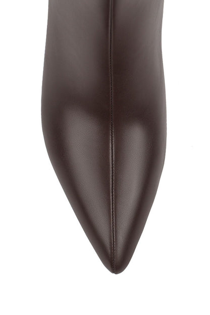 VERALI Olive Knee High Boots Chocolate