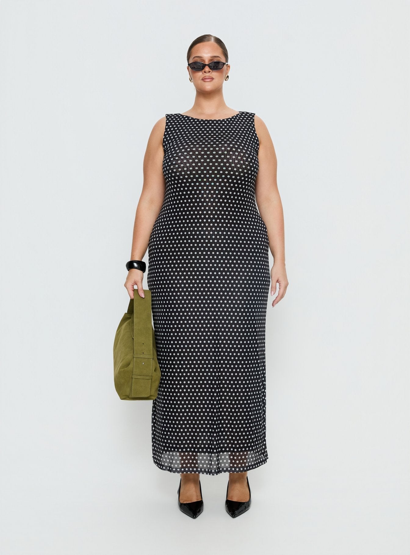 Top Of Mind Maxi Dress Black Curve
