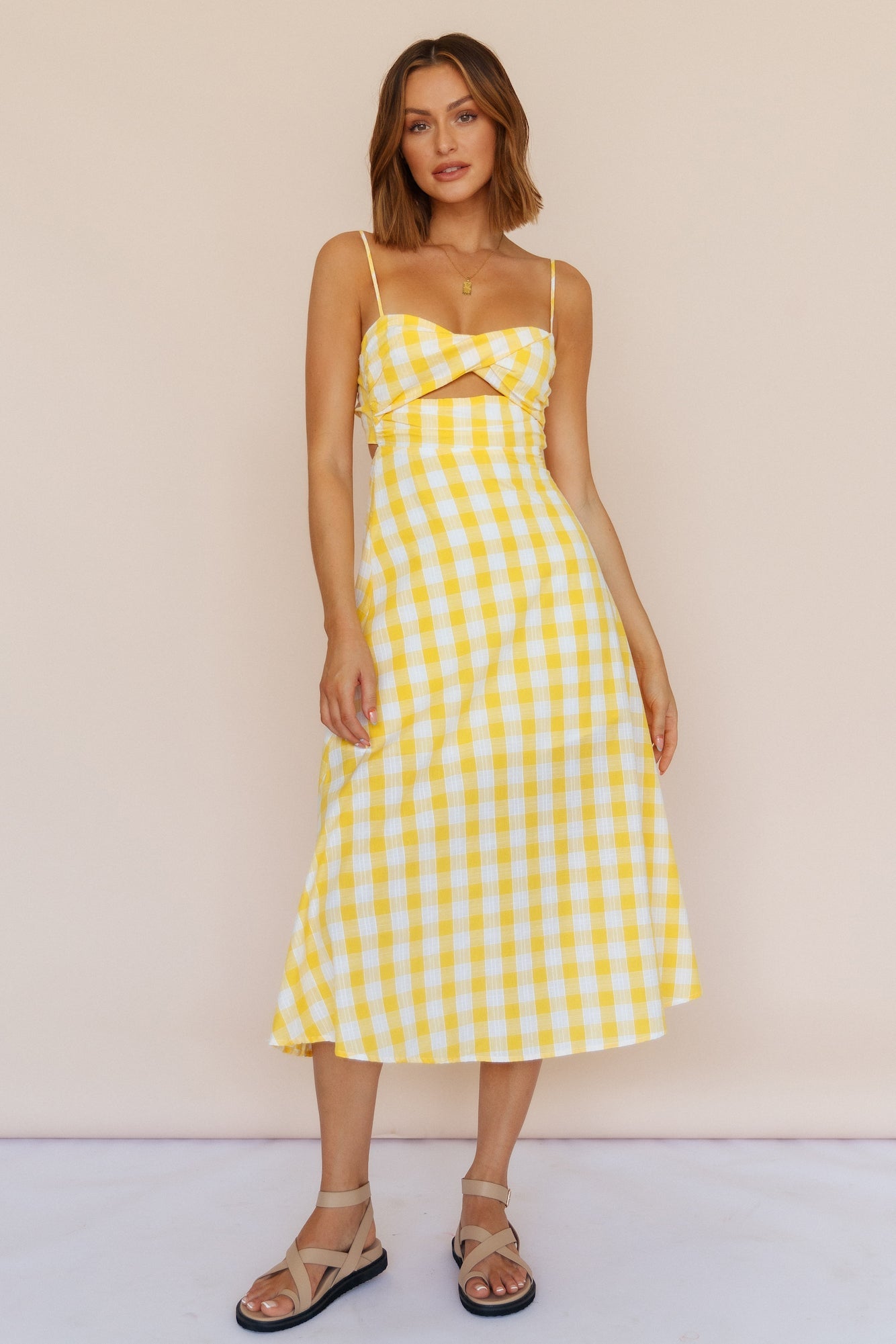 Never Cloudy Maxi Dress Yellow