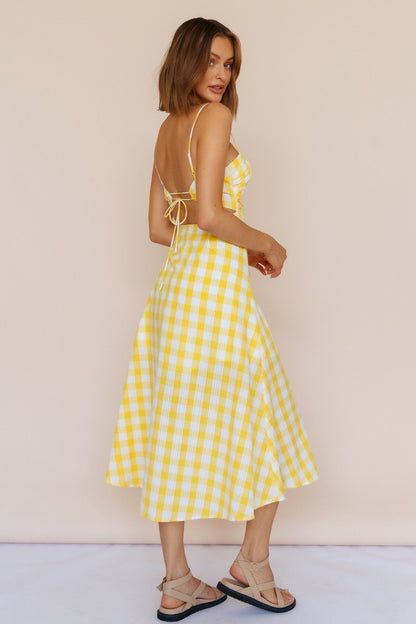 Never Cloudy Maxi Dress Yellow