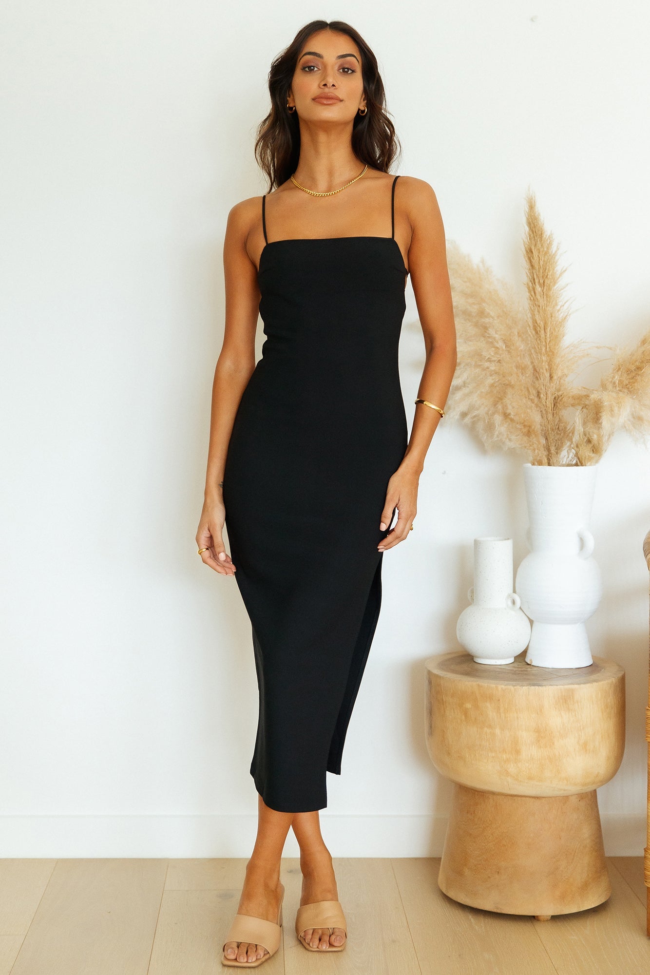 So Far Away Maxi Dress Black