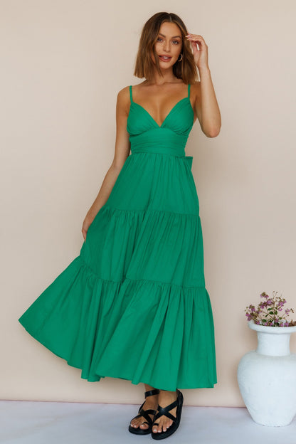 Summer Spotlight Maxi Dress Green