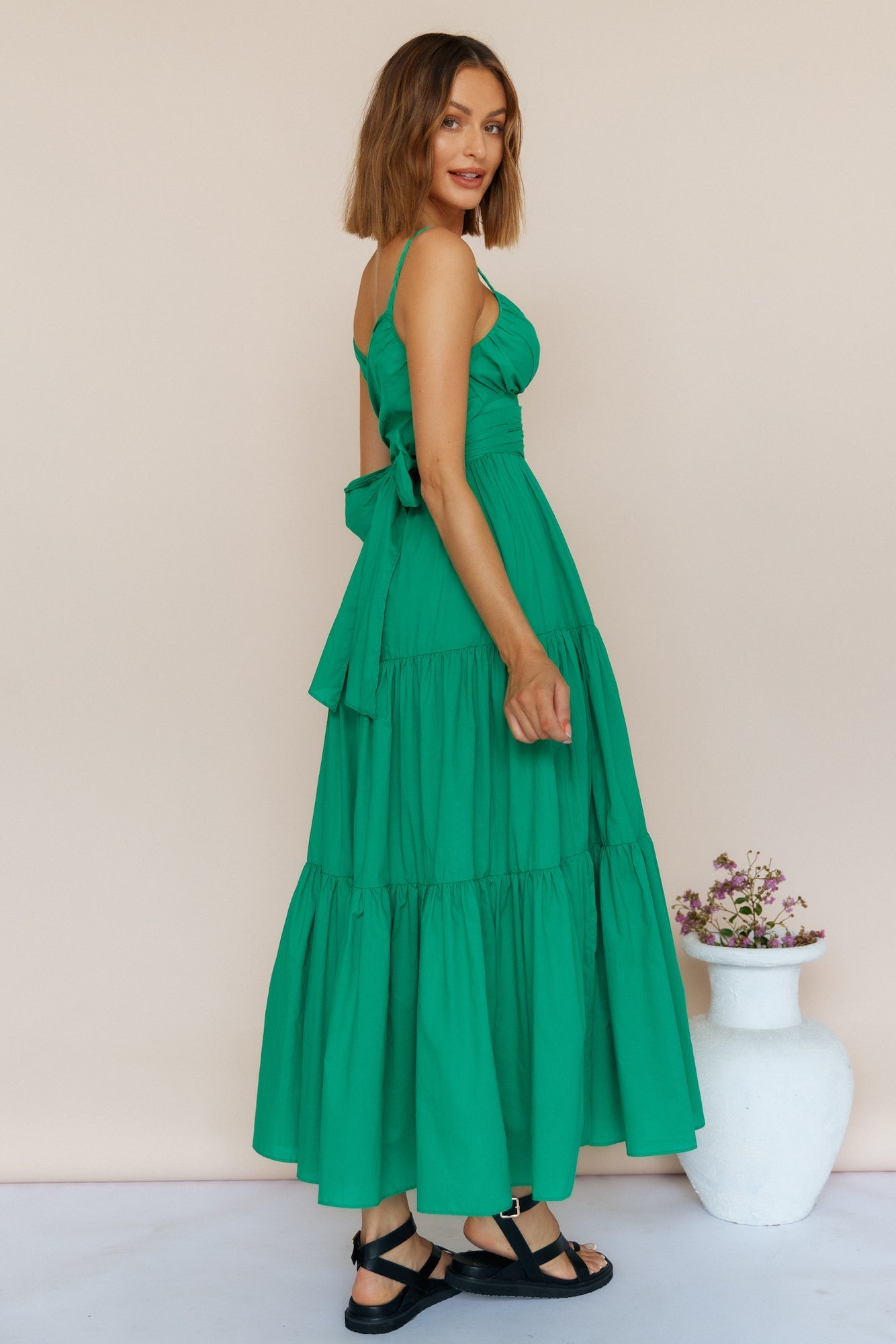 Summer Spotlight Maxi Dress Green